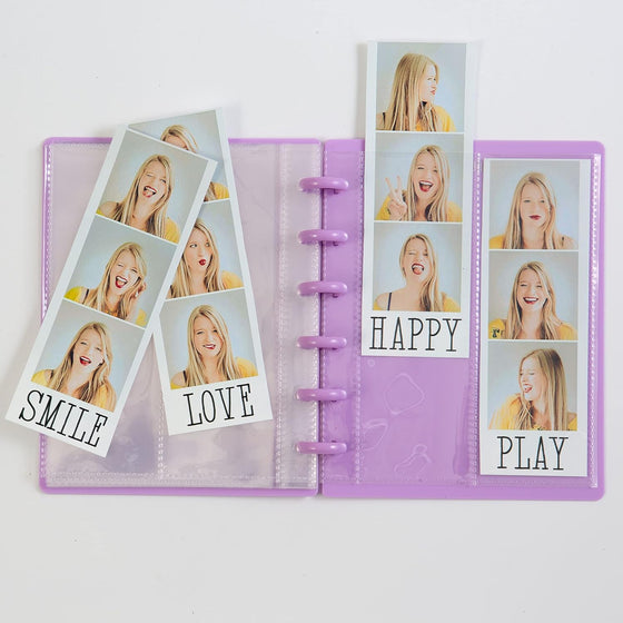 Discbound Photo Album For 2x6 Photo Booth Photos - ADDITIONAL 2X6 PAGES